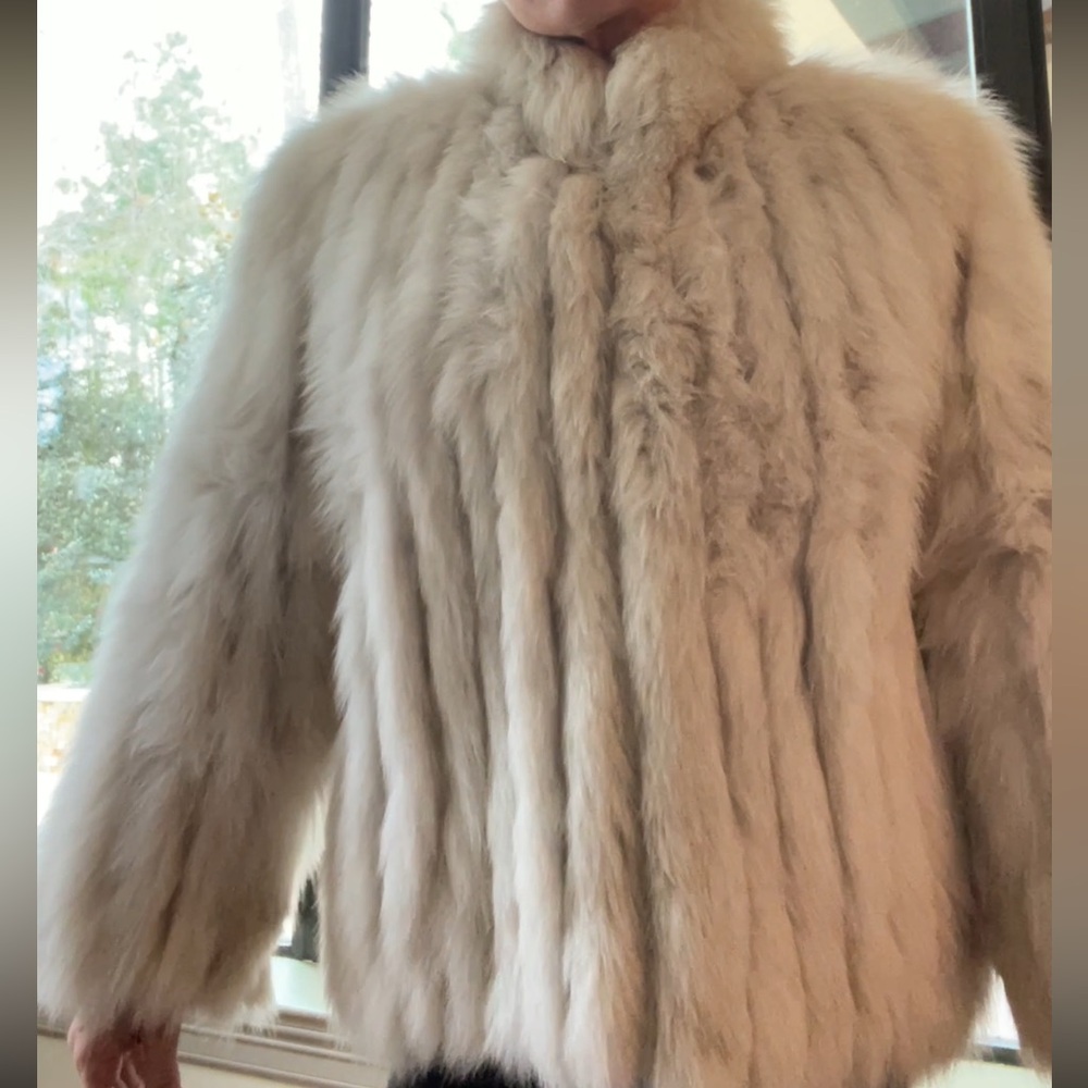Vintage Saga Genuine Fox Fur Coat made in Finland - Picture 13 of 13